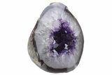 Purple Amethyst Geode with Polished Face - Uruguay #233679-1